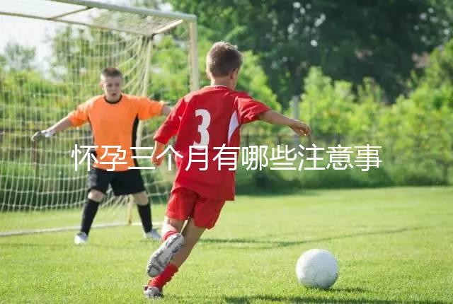 懷孕三個月有哪些注意事項(xiàng)?