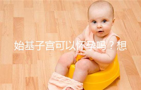 始基子宮可以懷孕嗎？想要生孩子，送你3種方法！