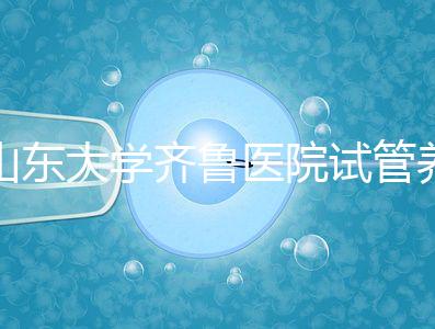 山東大學齊魯醫院試管養囊價格表，成功率越高助孕開銷越少