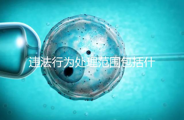 違法行為處理范圍包括什么（違法行為處理范圍包括什么內(nèi)容）