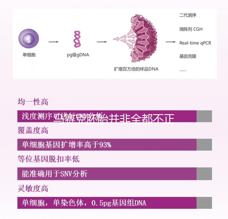 馬賽克胚胎并非全都不正常，單獨移植風險更小